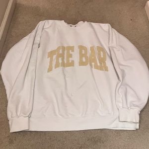 The Bar White Sweatshirt
